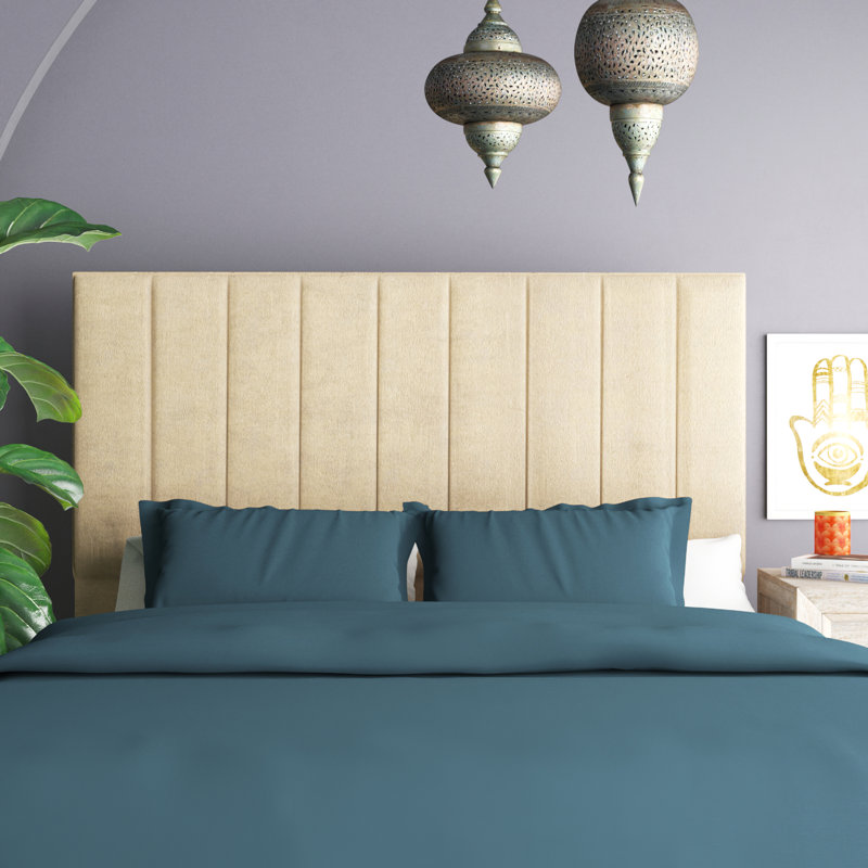 Elyse Upholstered Headboard, Purple, Small Double
