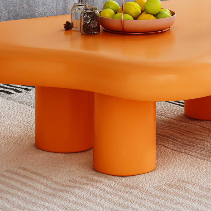Table basse Ednar, Orange, 13.8'' H x 48.5'' L x 35.5'' W