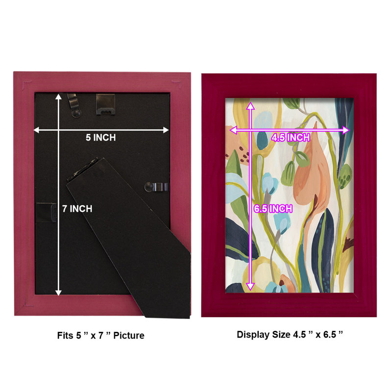 Jungle Jewels I - impression d'un seul cadre photo, Rouge, H 6 po x l 4 po x P 1 po