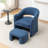 Torrence Upholstered Barrel Chair With Ottoman-549360606