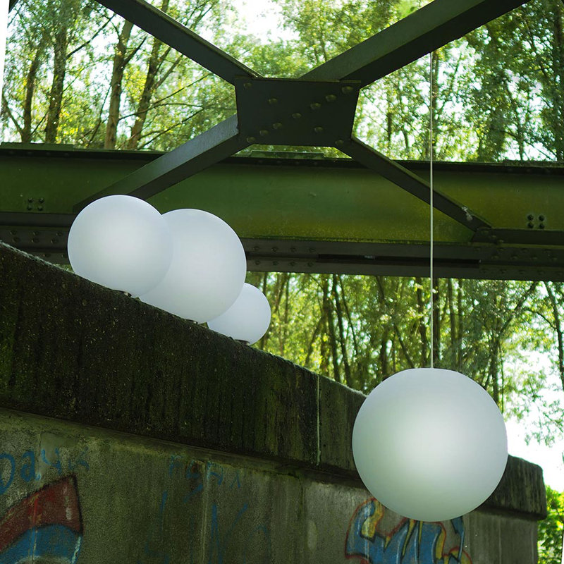 Globe hanging ball light for indoor and outdoor use, IP54 1 3