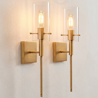 Iron Dimmable Wall Sconce Set
