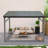 Rodney 8' x 10' Wall-Mounted Gazebo with Galvanized Steel Roof