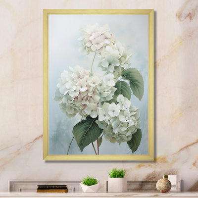 White Hydrangea Whispering Blooms " White Hydrangea Whispering Blooms "