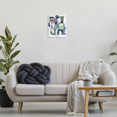 «Retro Geometrics» sur plaque murale grise, design par Coco Good