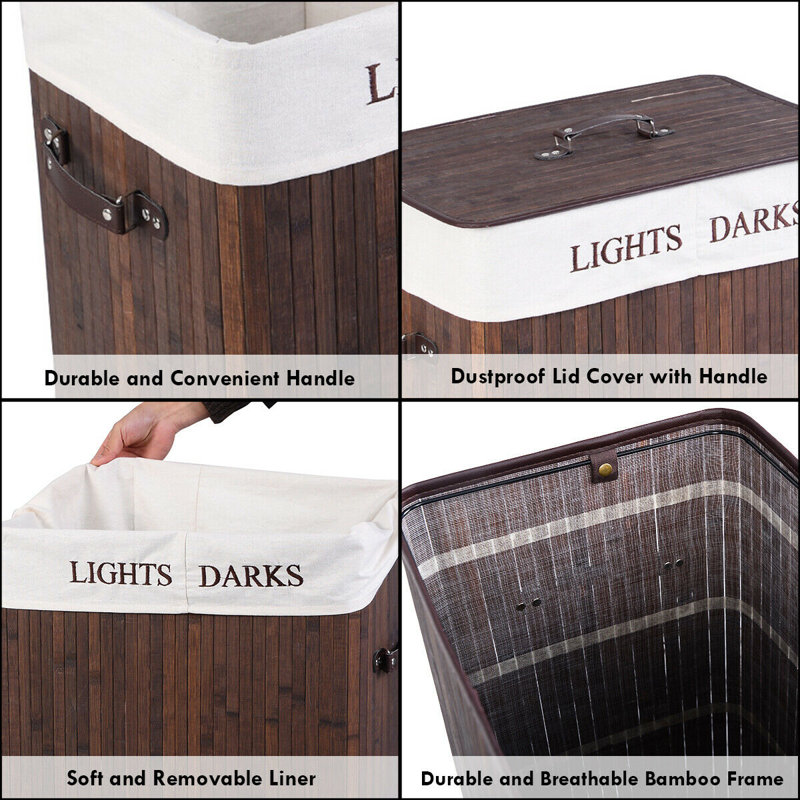 Bayou Breeze Bamboo Double Hamper & Reviews | Wayfair