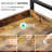 67" 6 Open Shelf Bookcase, Freestanding Metal Frame, Bedroom, Living Room, Office Storage, Brown And Black Design, Edge Guards, - Rust Coating Frame Shelves, Office, Black, Easy To Clean