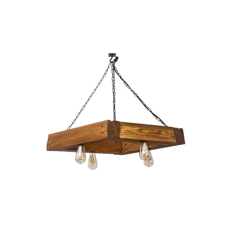 Kerkhoven 4 - Light Brown Square/Rectangle Pendant