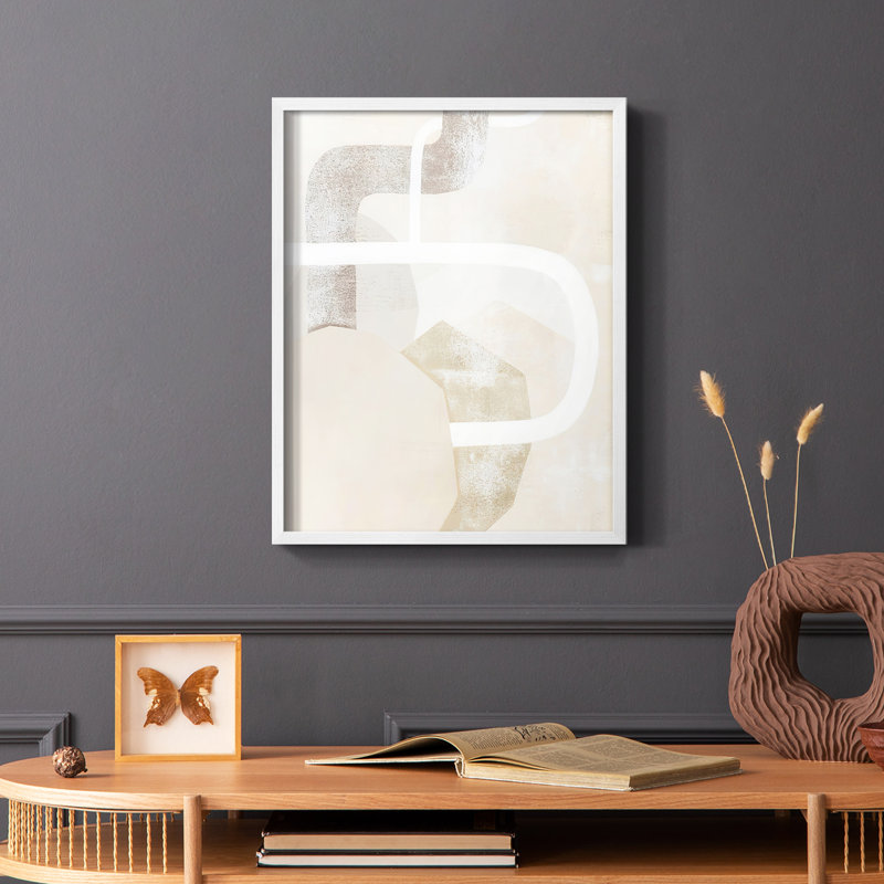Quiet Affection I Framed Print - Solid Wood, White Single Picture Framed, 28" H x 22" W