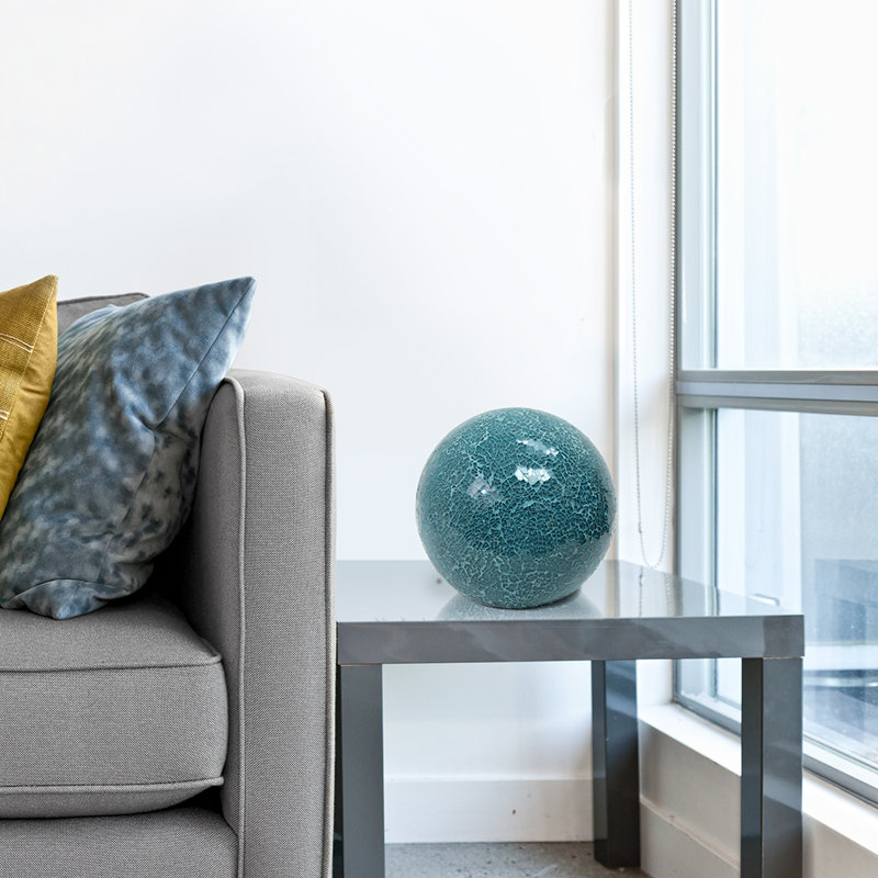 Brathwaite Ceramic Globe Lamp, Teal