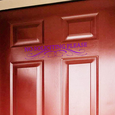 Text & Numbers Door Decal