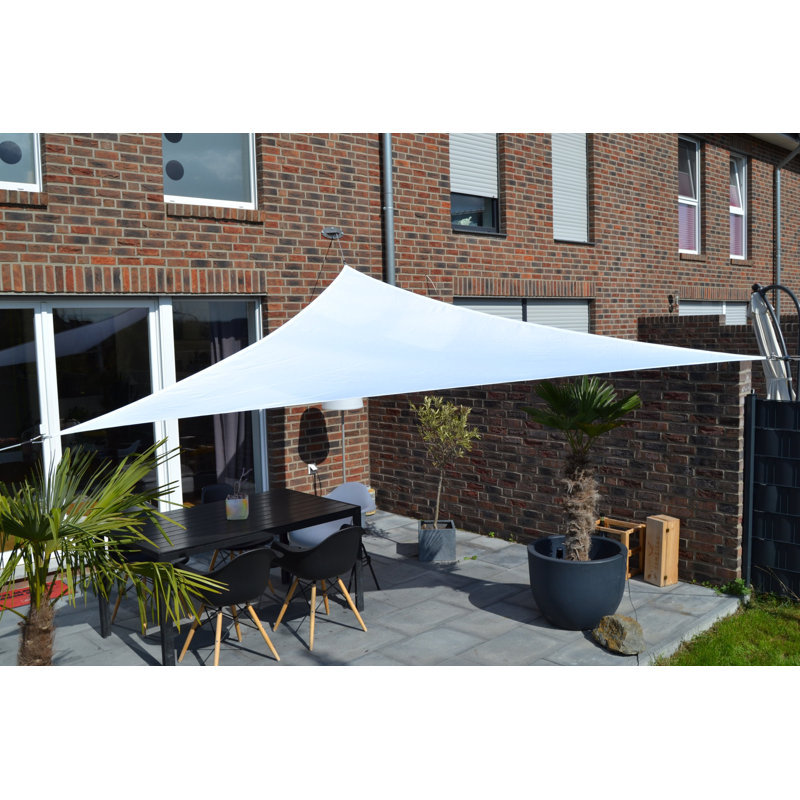 Nonatum 3.6m x 3.6m Triangle Shade Sail, White