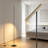 Floor Lamps For Living Room, 66" Adjustable Led Floor Lamp In Black/Champagne, Modern Minimalist Aluminum Standing Lamp With 6W Warm White Light &  Foot Switch