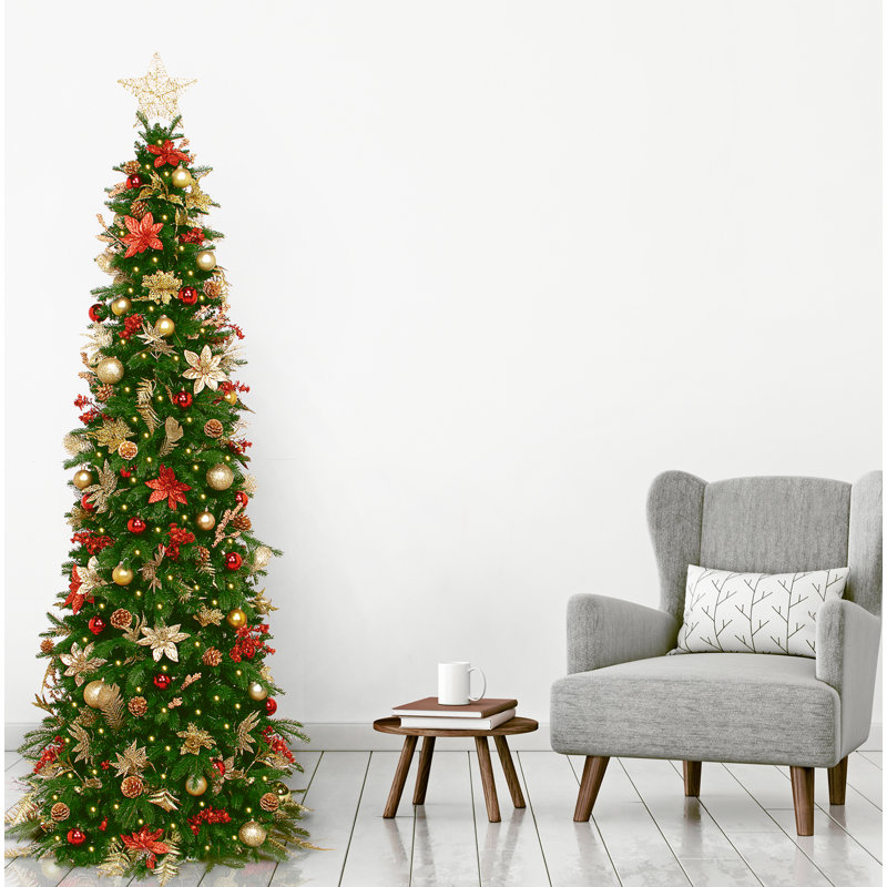 65' H Lighted Artificial Spruce Christmas Tree