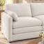 Canapé Varlune 89" Chenille Cloud, canapé trois places surdimensionné avec coussins double couche, assises profondes, accoudoirs arrondis, coussin lombaire et soutien à ressorts ensachés-393857459