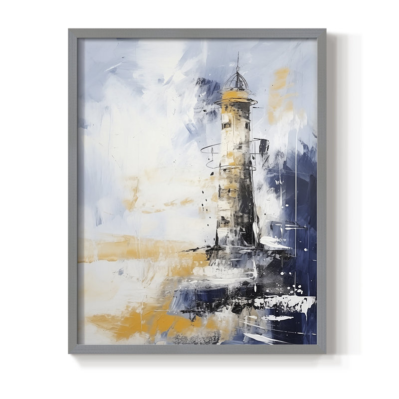 «NAUTICAL Series», impression encadrée en bois massif, Gris, H 30 po x l 24 po