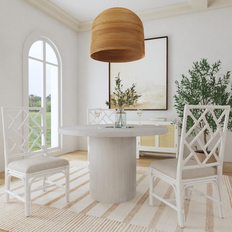 Wren Woven Side Chair, White