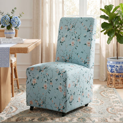Chaise d'appoint rembourrée Colette avec roulettes