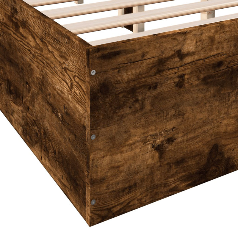 Pevehouse Bed, Smoked Oak, Small Double (120 x 190 cm)