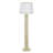 Abbott Poly Floor Lamp - Pettye Ivory - White Shade-1816318462