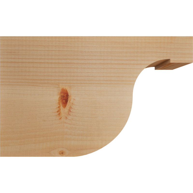 Queue de chevron lisse Del Monte, Sapin de Douglas, H 10 po x l 3 1/2 po x L 16 po
