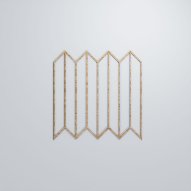 Panneaux muraux décoratifs en bois Conroe, Chêne rouge, H 23 3/8 po x l 23 3/8 po x P 1/4 po