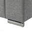 Fauteuil rembourré en tissu tissé gris clair-130126825