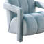 Fauteuil contemporain en velours, bleu-351722630