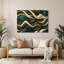 «Biomorphic Abstraction 88», art mural en métal vert-758654213
