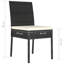 Chaise d'appoint de patio avec coussin Coursey-189041558-189041553