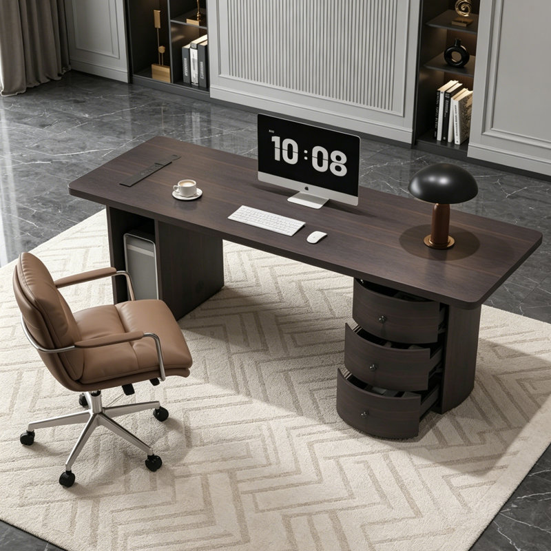 Bureau italien minimaliste, 29.53" H x 55.12" W x 27.56" D