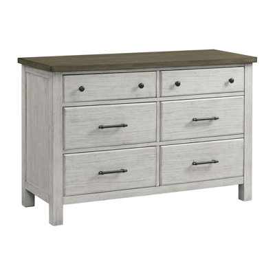 Commode 6 tiroirs Huck, Sierra délavée patinée