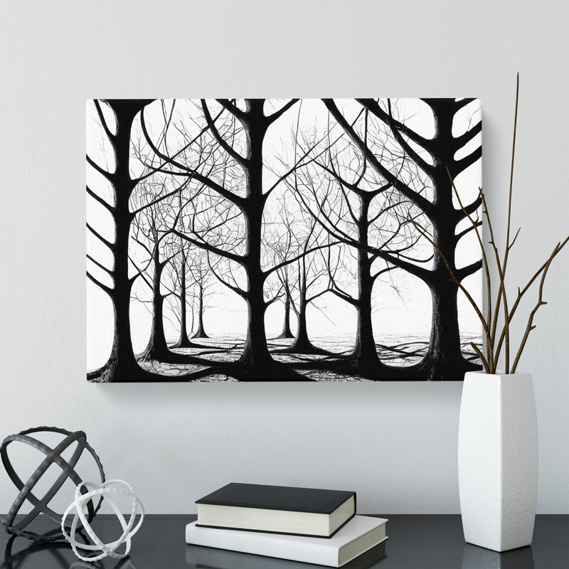 Alert Tree Forest - Wrapped Canvas, 35cm H x 50cm W x 3cm D
