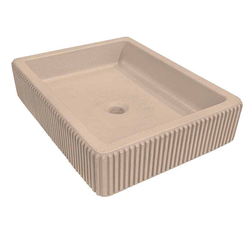 Newterra 19.62'' L Bathroom Sink, Clay
