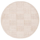 Arwen Geometric Hand Tufted Wool/Cotton Area Rug in Light Brown/Ivory