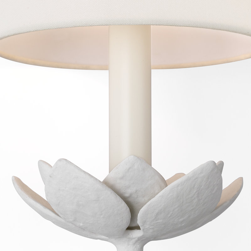 Julie Neill 1 - Light Armed Sconce, Plaster White