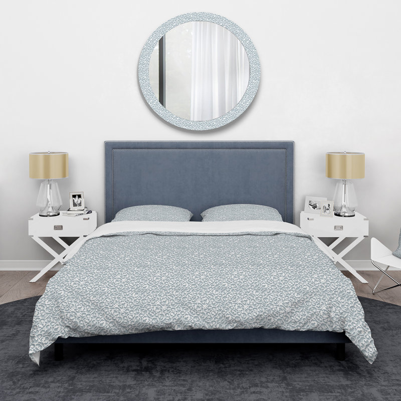 Ensemble de housse de couette en microfibre gris clair Quintino, Housse de couette très grand + 2 très grandes ta