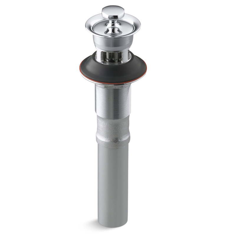 Whitehaven Bathroom sink drain with overflow, Polished Chrome, With Overflow
