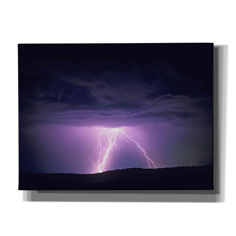 «Lightning» par Dennis Frates, art mural sur toile, H 12 po x l 16 po x P 0,75 po