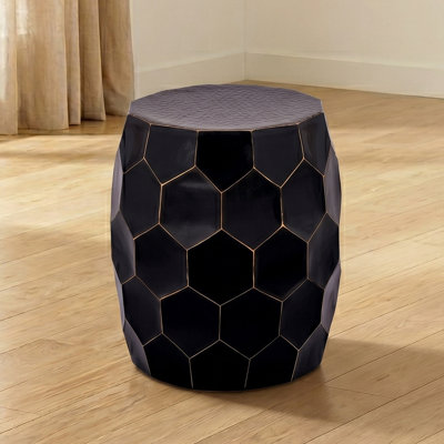 Celentano Metal Drum Accent End Table