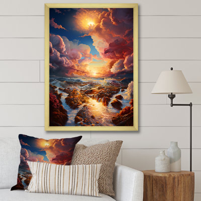 «Clouds Sunset», impression à l'encre liquide sur toile IV