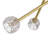 Virnit 8-Light Gold Sputnik Chandelier with Faceted Glass Shades