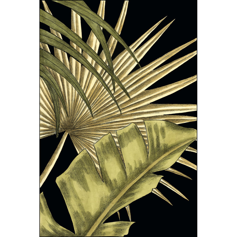 Feuilles tropicales rustiques II, H 18 po x l 12 po x P 1,25 po