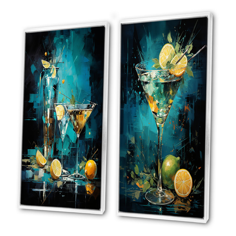Ensemble de salon Vesper Vibrance Twilight Cocktail, Cadre blanc, H 28 po x l 25 po