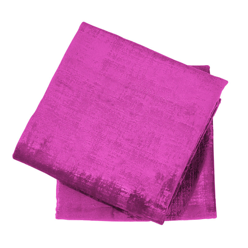 Textured Velvet Euro Reversible Pillow Cover, Raspberry Rose