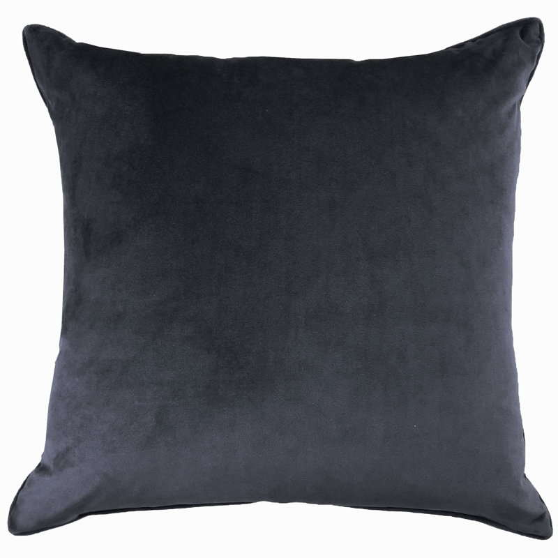 Square Pillow Cover & Insert, Black