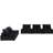 Black Velvet Sectional With 29.26 In. Tall , Luxury Feel 25.5" Seat Depth , Chic And Spacious