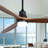 60 Inch Ceiling Fan With Lights 3 Solid Wood Fan Blade Noiseless Reversible Motor Remote Control