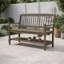 Banc d'extérieur en bois d'acacia avec tablette et structure robuste, siège de rangement rustique pour patio et entrée-1789722963