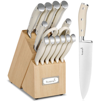 Kuisine Stainless Steel Knife Block Set